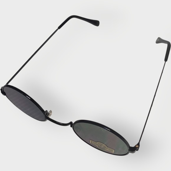 NEW Holographic WIDE HUMAN EYES Sunglasses Glasses Vintage 1990's Black Frames - Picture 4 of 8